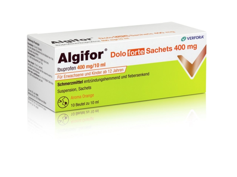 ALGIFOR Dolo Forte Suspension 400 mg/10 ml 10 Beutel 10 ml