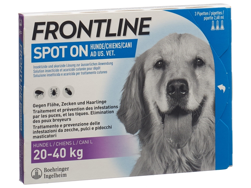 FRONTLINE spot on cane L liste D 3 x 2.68 ml