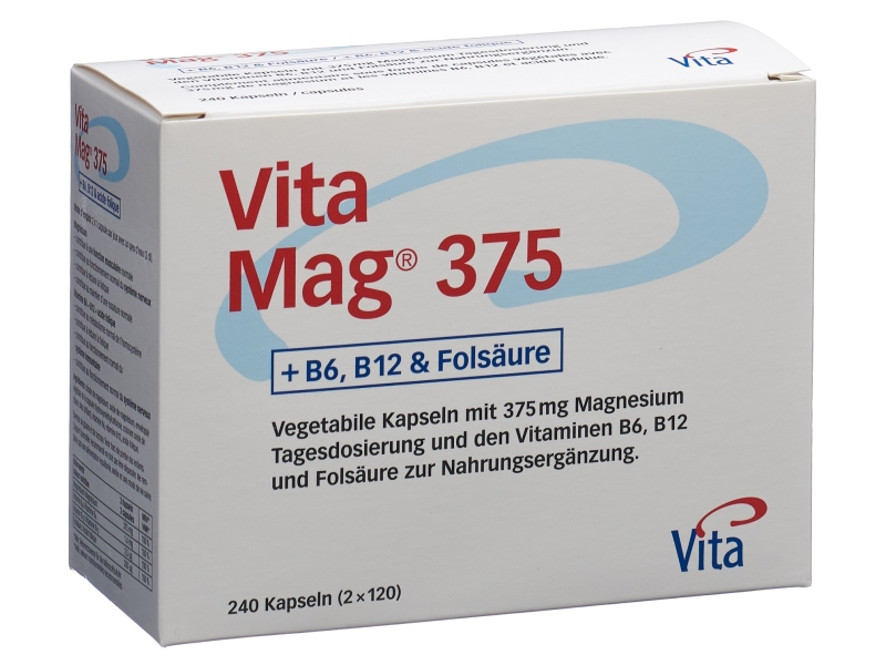 VITA Magnésium 375 capsules 240 pièces