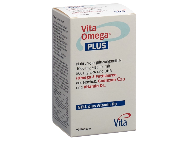 VITA Omega Plus capsules 1g poisson 30mg Q10 90 pièces