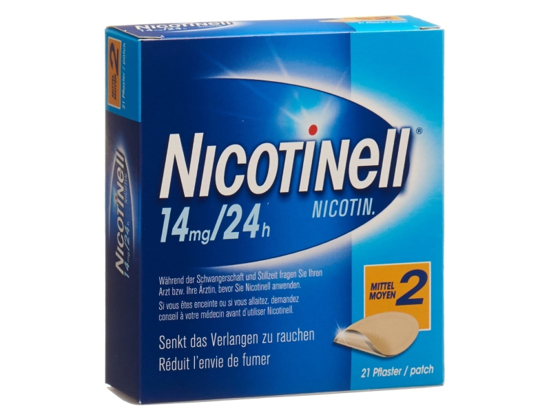 NICOTINELL 2 MOYEN pflaster mat 14 mg/24h 21 stück