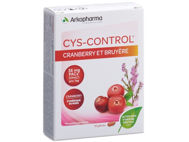 CYS-CONTROL Kaps Cranberry und Heidekraut 20 Stk