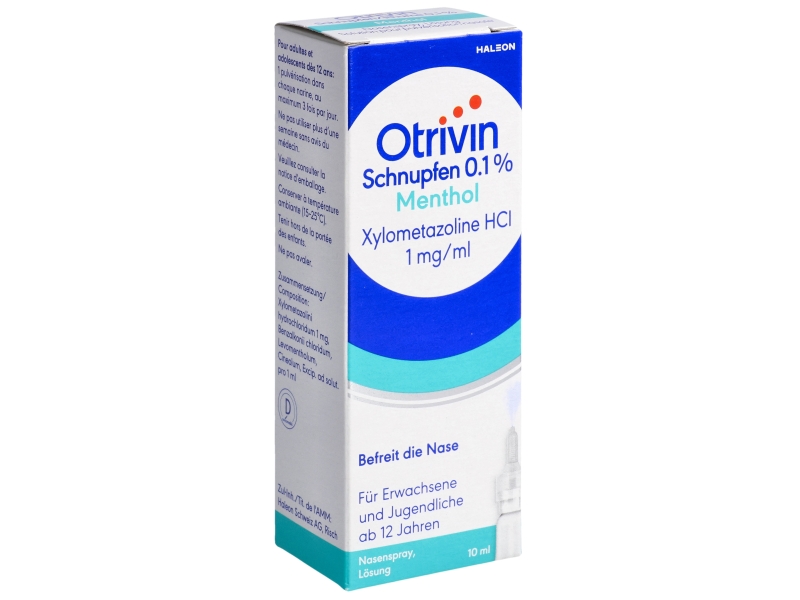 OTRIVIN Rhume spray doseur 0.1 % menthol 10 ml