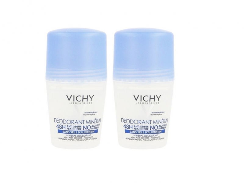 VICHY déo mineral 48h roll-on duo 2 x 50 ml