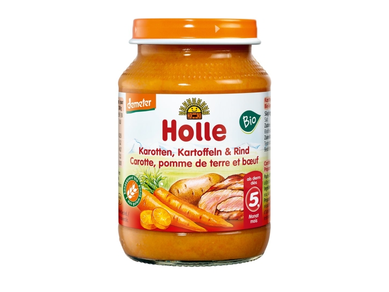HOLLE manzo di patate carote bio 190 g