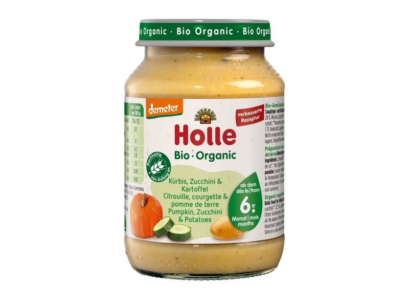 HOLLE courgette citrouille pomme de terre bio 190 g