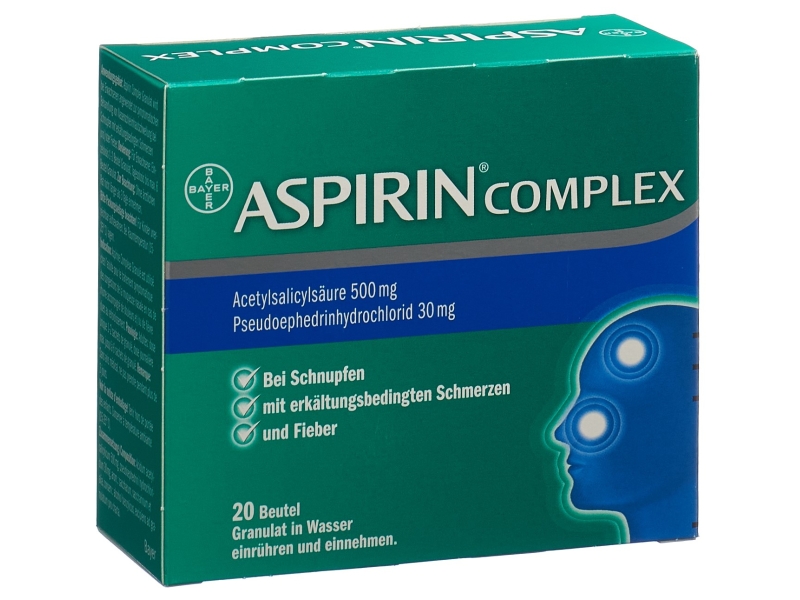 ASPIRINE Complexe gran sachet 20 pièces