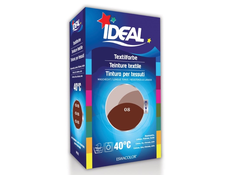 IDEAL MINI coton color No08 rouge brun