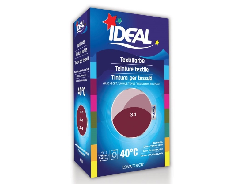 IDEAL MINI coton color No34 bordeaux