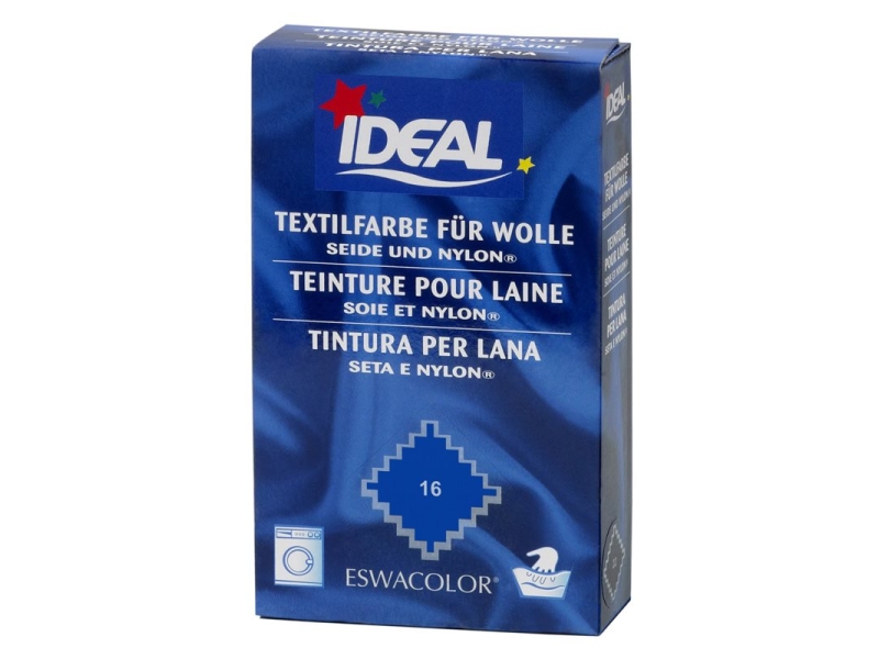 IDEAL laine color poudre No16 bleu franc 30 g