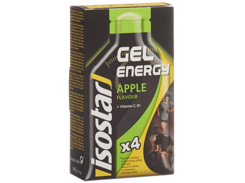 ISOSTAR energy gel pomme 4 sachets 35 g
