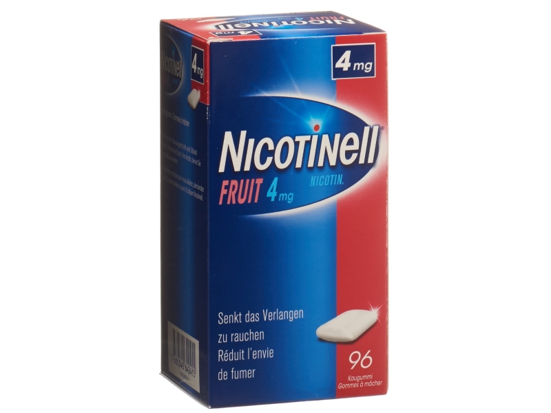 NICOTINELL Gum 4 mg fruit 96 pièces