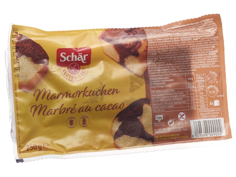 SCHÄR Marmorkuchen glutenfrei 250 g