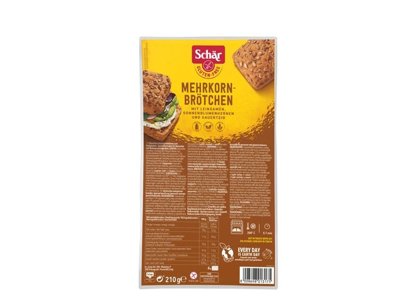 SCHÄR pain aux céréales sans gluten 210 g