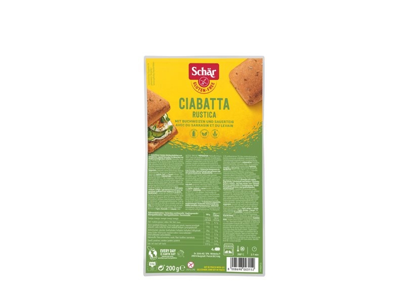 SCHÄR Ciabatta Rustica glutenfrei 4 x 50 g