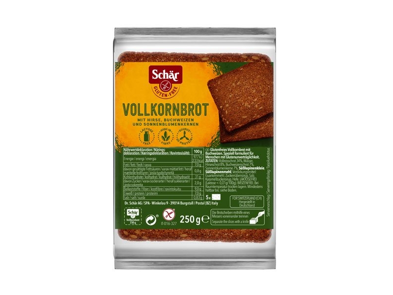 SCHÄR Solena pain sarrasin sans gluten 250 g