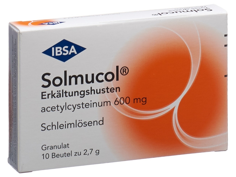 SOLMUCOL Toux Grasse 600 mg, 10 Sachets