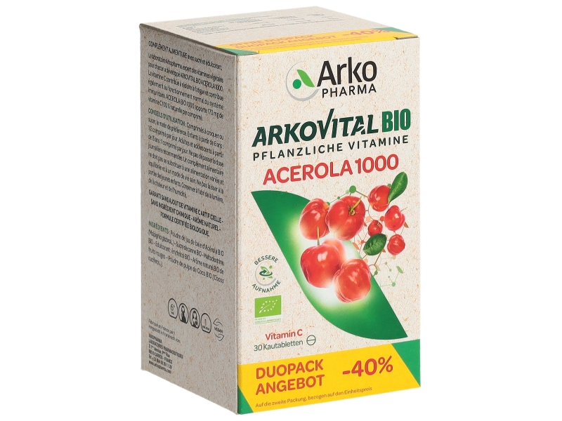 ACEROLA Arkopharma tabletten 1000 mg bio duo 2 x 30 stück