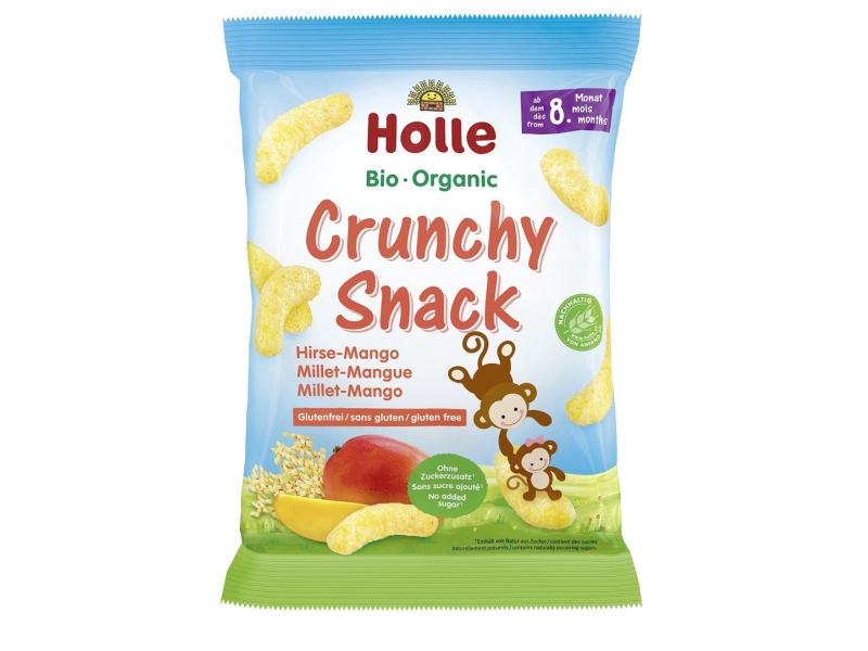 HOLLE Bio-Crunchy Snack Hirse Mango 25 g