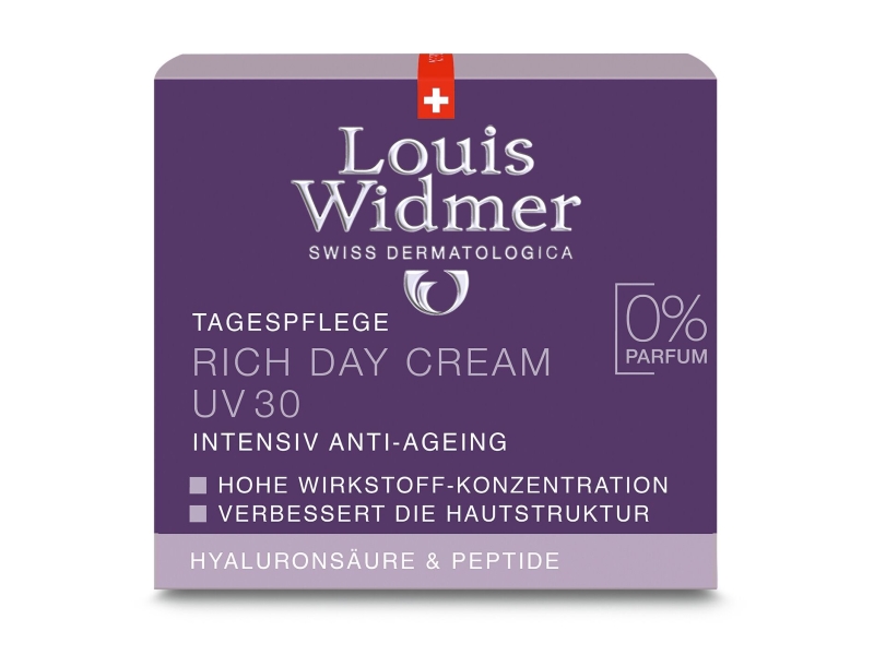 LOUIS WIDMER Rich day crème UV30 non parfumé 50 ml