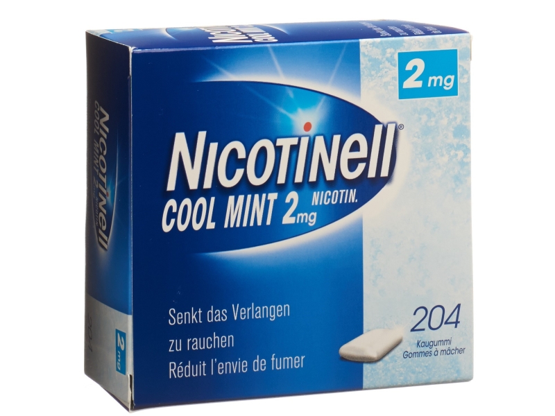 NICOTINELL Gum 2 mg cool mint 204 Stk