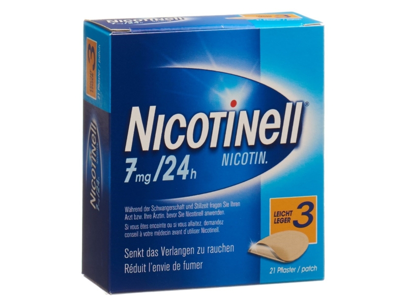 Nicotinell 3 Leggero Patch Mat 7 mg/24h 21 pezzi