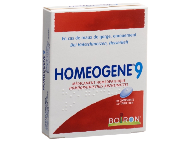 HOMEOGENE Boiron no 9 cpr 60 pezzi