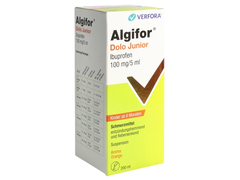ALGIFOR Dolo Junior Suspension 100 mg/5ml 200 ml