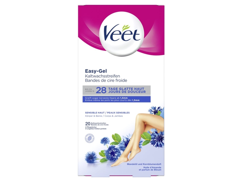 VEET Kaltwachsstreif Bikini & Achseln sensible haut 8 x 2 Stück
