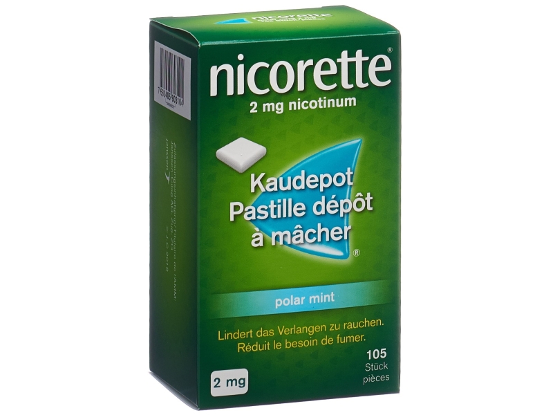 NICORETTE Polar Mint kaudepot 2 mg 105 stück