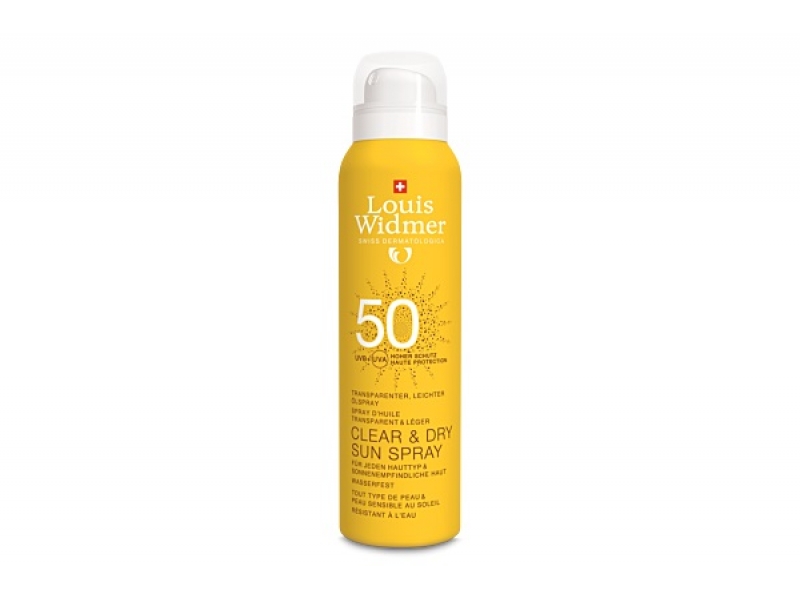 LOUIS WIDMER Clear&Dry Sun SPF50 parf spr 200 ml