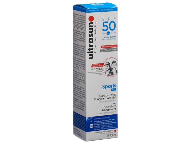 ULTRASUN Sports Gel SPF 50 flacon 200 ml