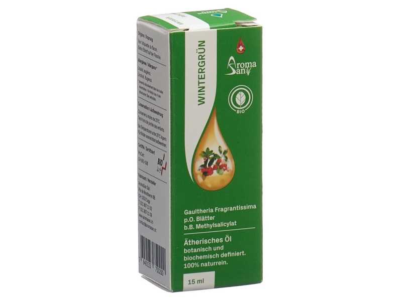 AROMASAN Wintergrün Äth/Öl in Schachtel Bio 15 ml