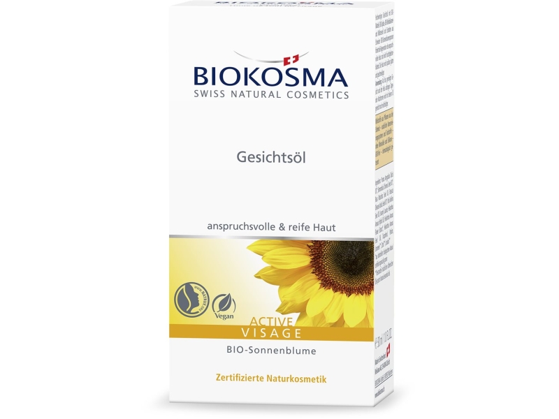 BIOKOSMA Active Visage huile visage avec pipette 30 ml