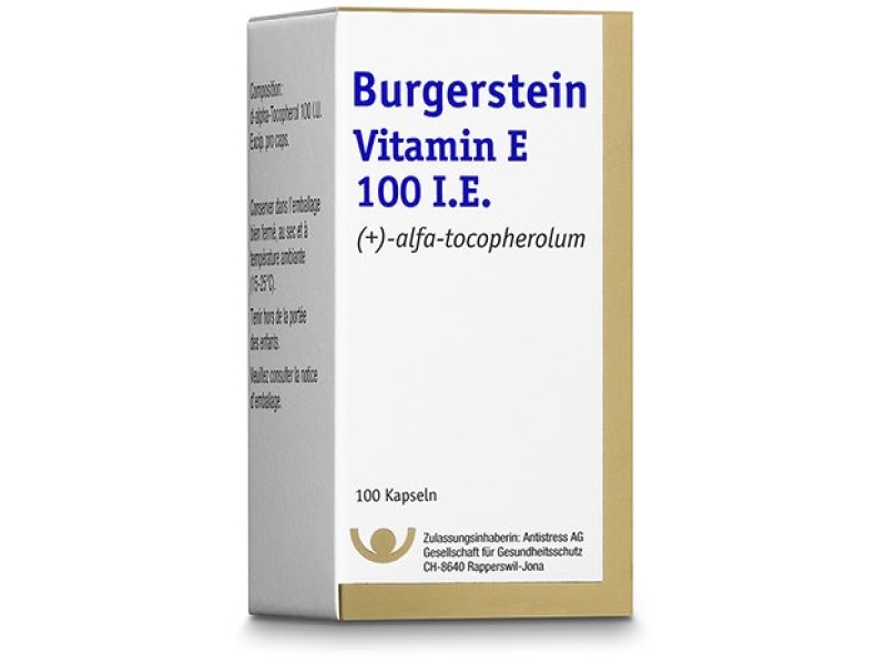 BURGERSTEIN Vitamin E capsules 100mg 100 pièces