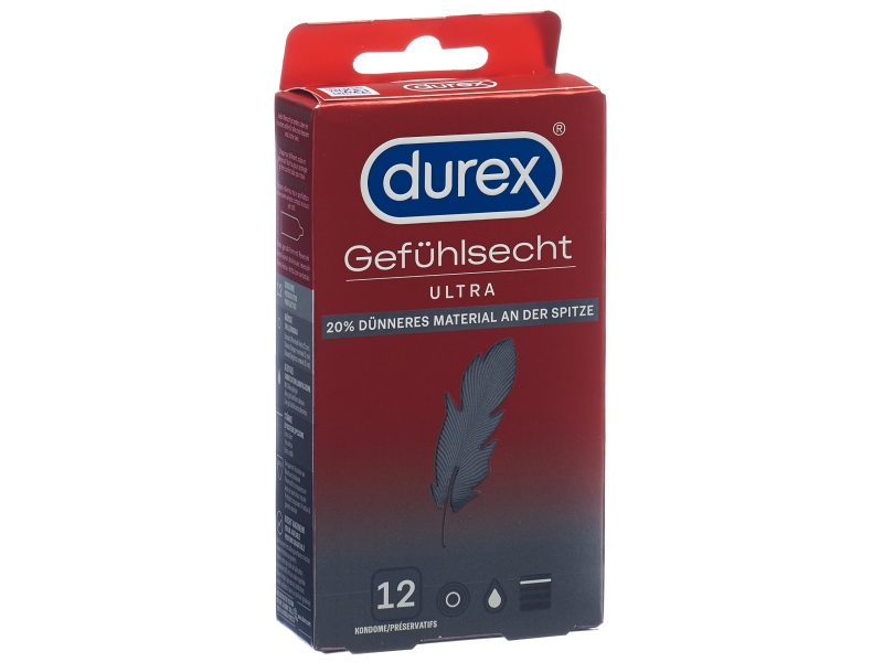 DUREX préservatifs Ultra-fins 12 pièces