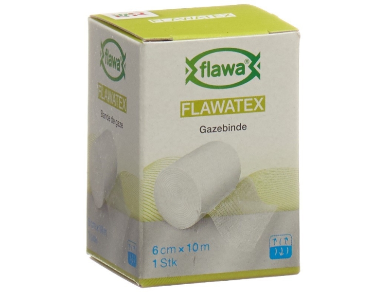 FLAWA Flawatex bande de gaze 6cm x 10m inélastique carton 1 pièce