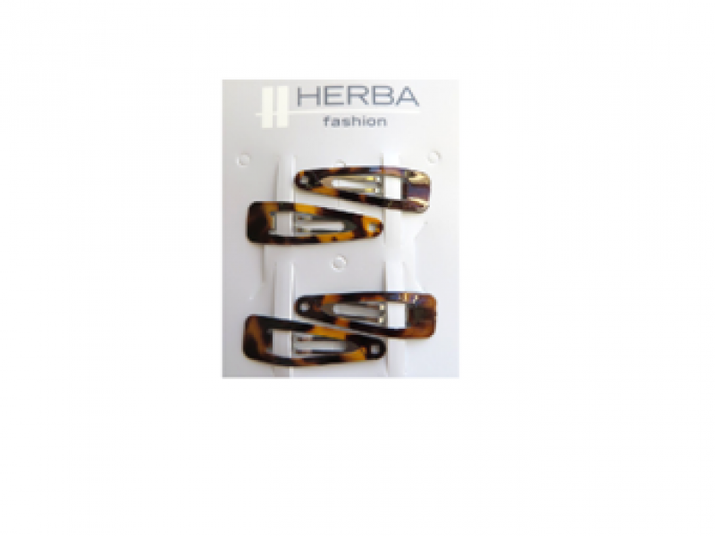HERBA clic-clac 3.1cm havanna 4 pièces
