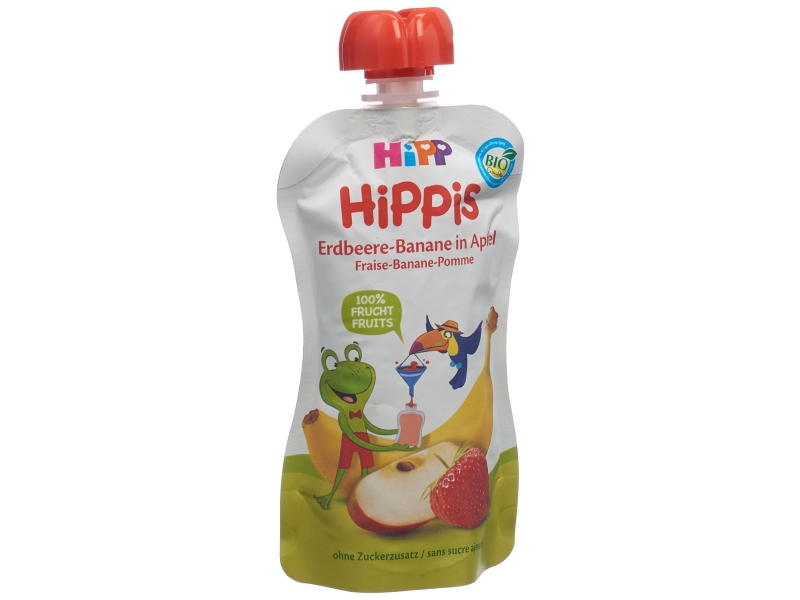 HIPP Fraise-Banane-Pomme Ferdi Frosch 100 g