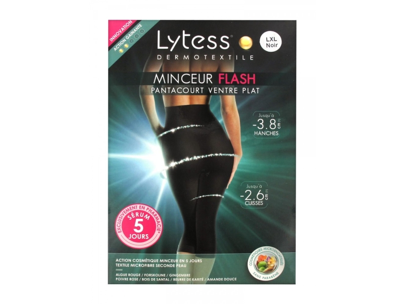 LYTESS Pantacourt Taille L/XL Noir