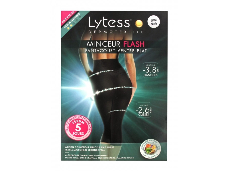 LYTESS Pantacourt Taille S/M Noir