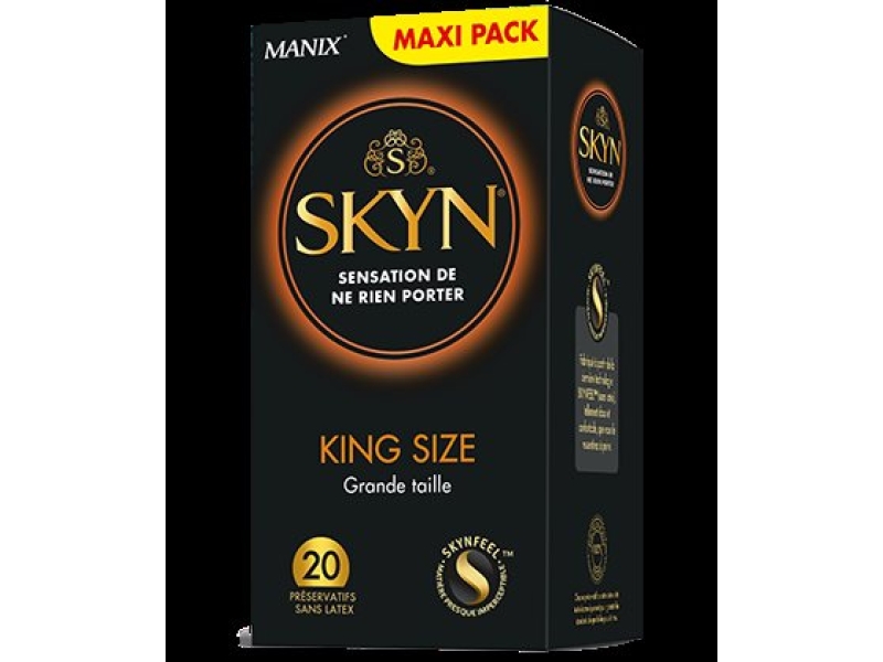 MANIX Skyn Préservatifs King Size, 20 Pièces