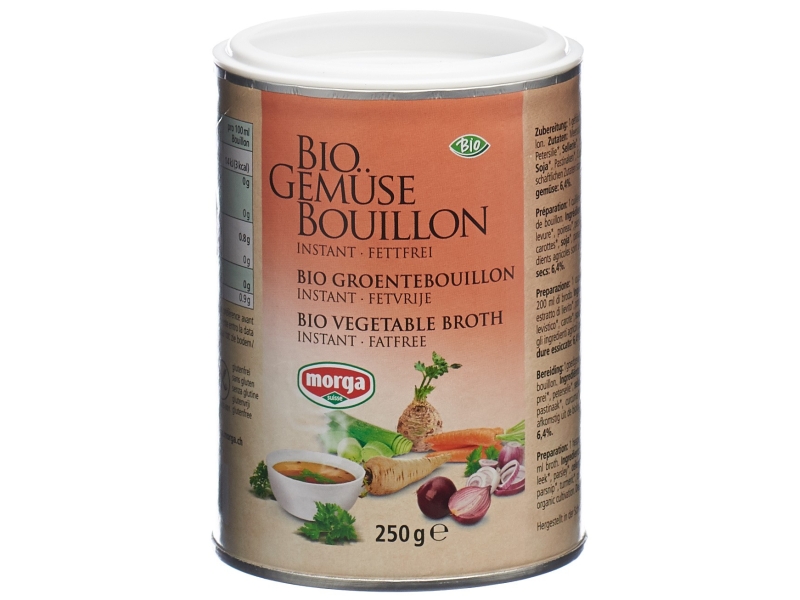MORGA Gemüse Bouillon fettfrei Bio Ds 250 g