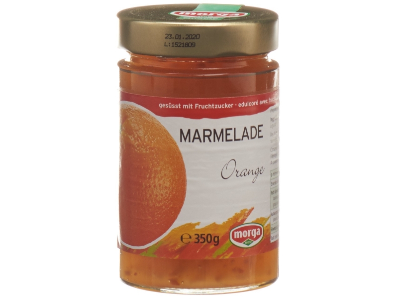 MORGA confiture orange avec fructose 350 g