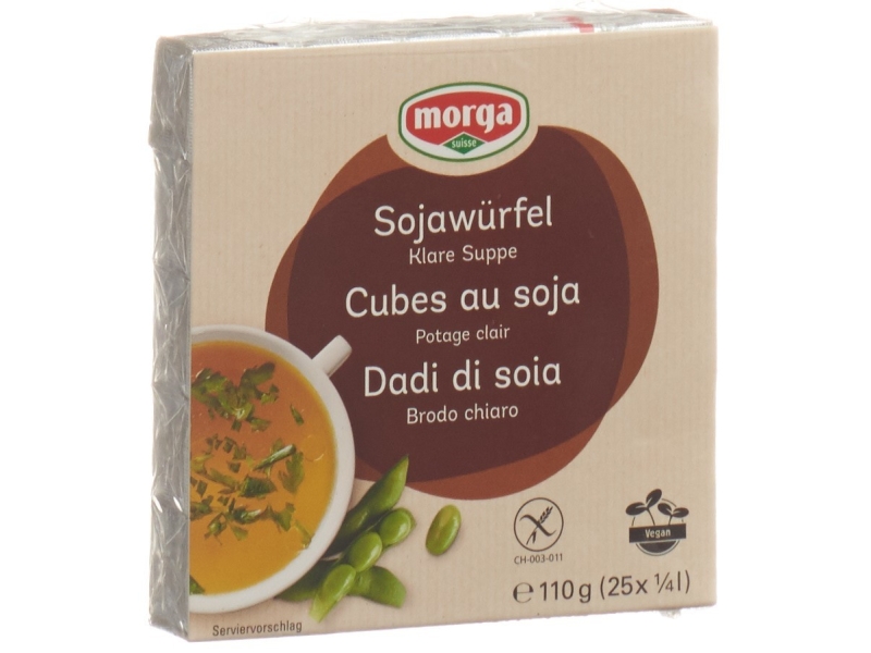 MORGA cubes soja avec sel de mer 25 pièces