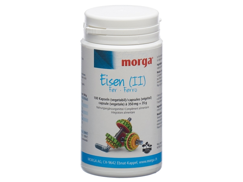 MORGA fer (II) capsules végétales 100 pièces
