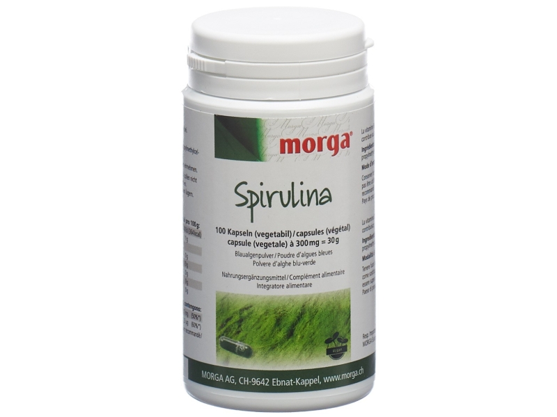 MORGA Spirulina capsules végétales 100 pièces