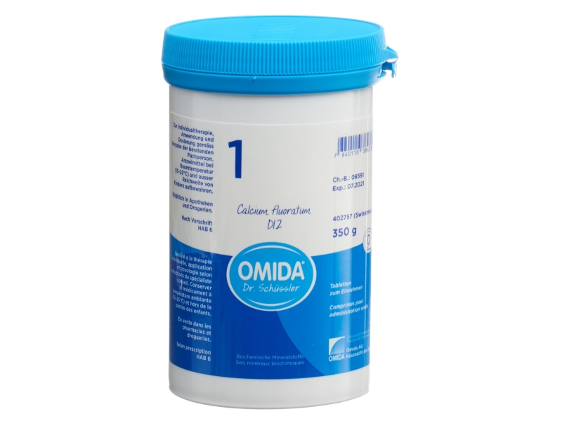 OMIDA SCHÜSSLER no 1 calcium fluoratum compresse 12 D 350 g