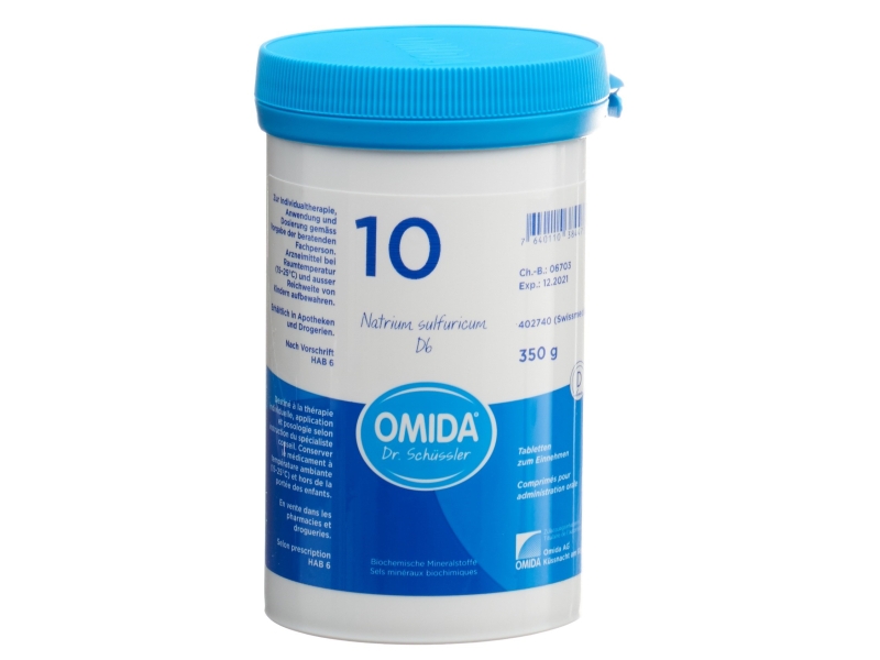 OMIDA SCHÜSSLER no10 natiumr sulfuricum tabletten 6 D 350 g