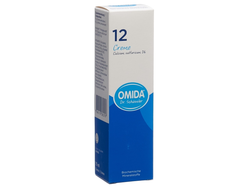 OMIDA SCHÜSSLER no 12 calcium sulfuricum crema 6 D 75 ml